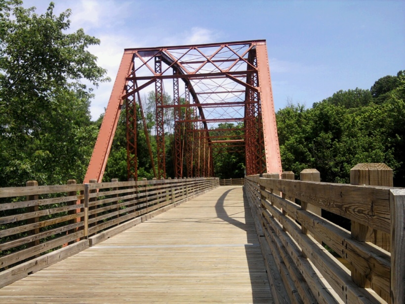 Rothrock Mill Bridge - Indian Creek Trail-Hayswood Nature Preserve in Historic Corydon, Indiana