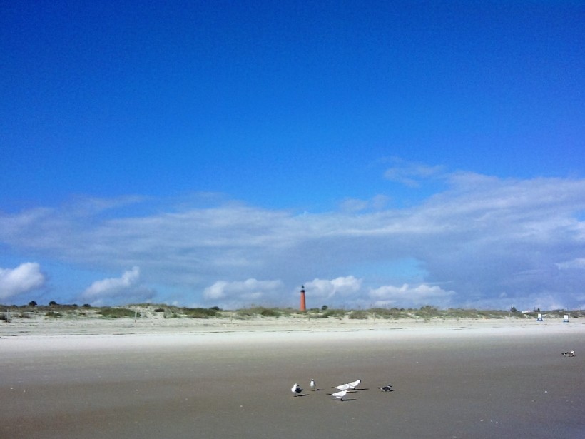 lighthouse from beach